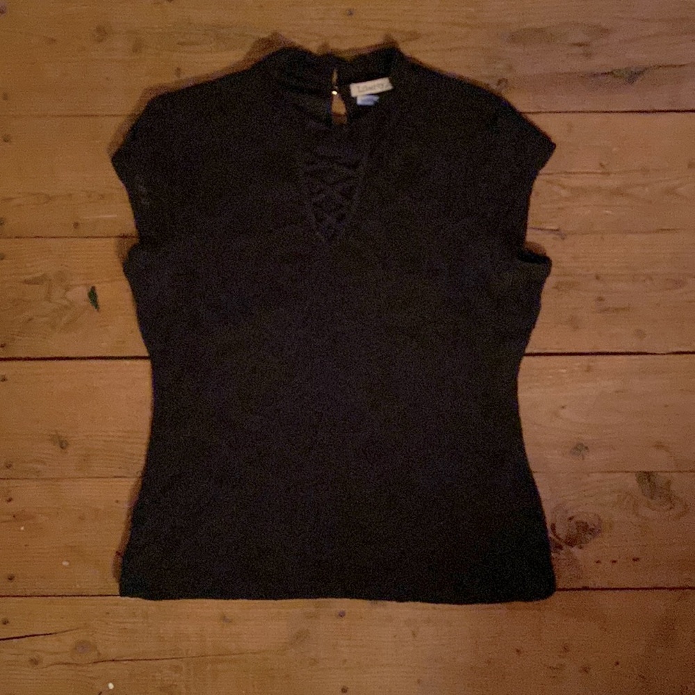 Black lace blouse